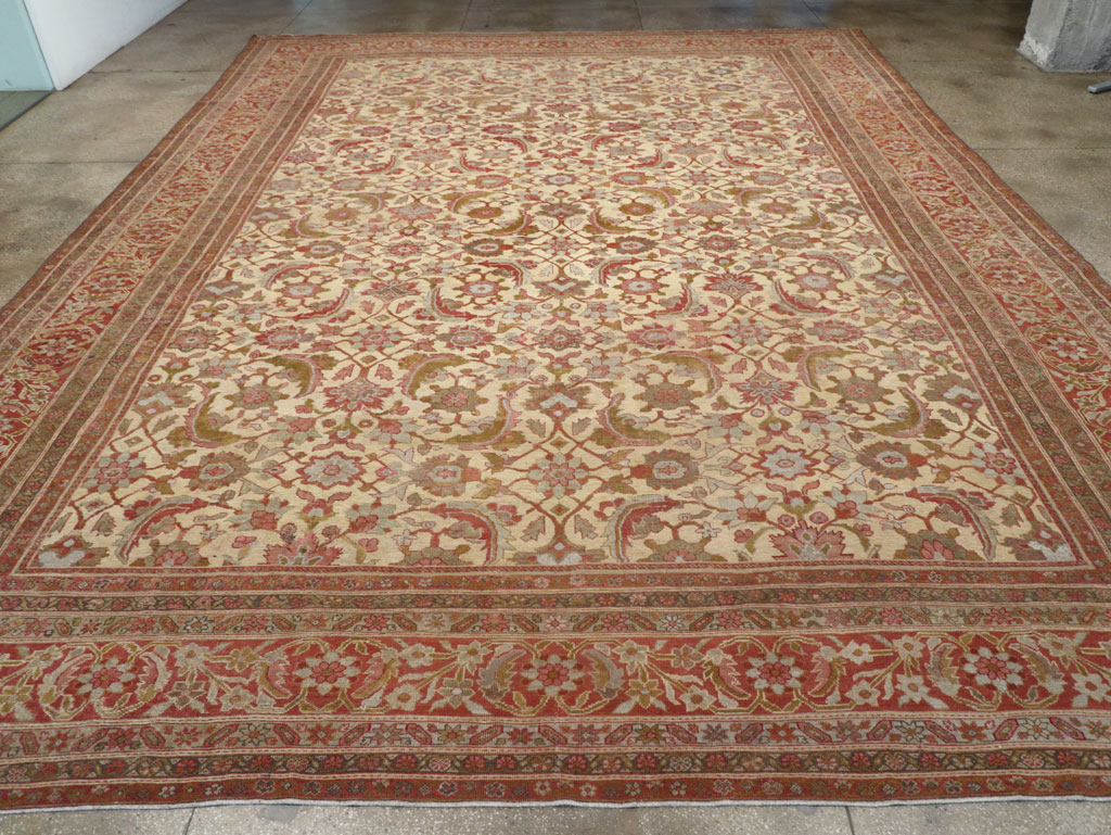 Antique Persian Mahal Oversize Carpet, No.22759 - Galerie Shabab