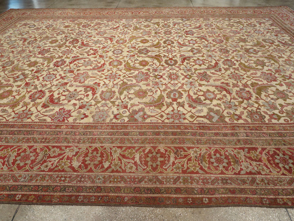 Antique Persian Mahal Oversize Carpet, No.22759 - Galerie Shabab