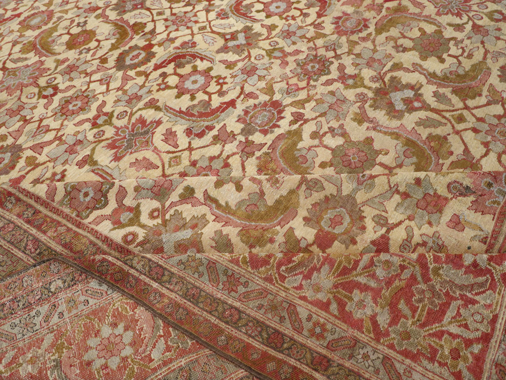 Antique Persian Mahal Oversize Carpet, No.22759 - Galerie Shabab