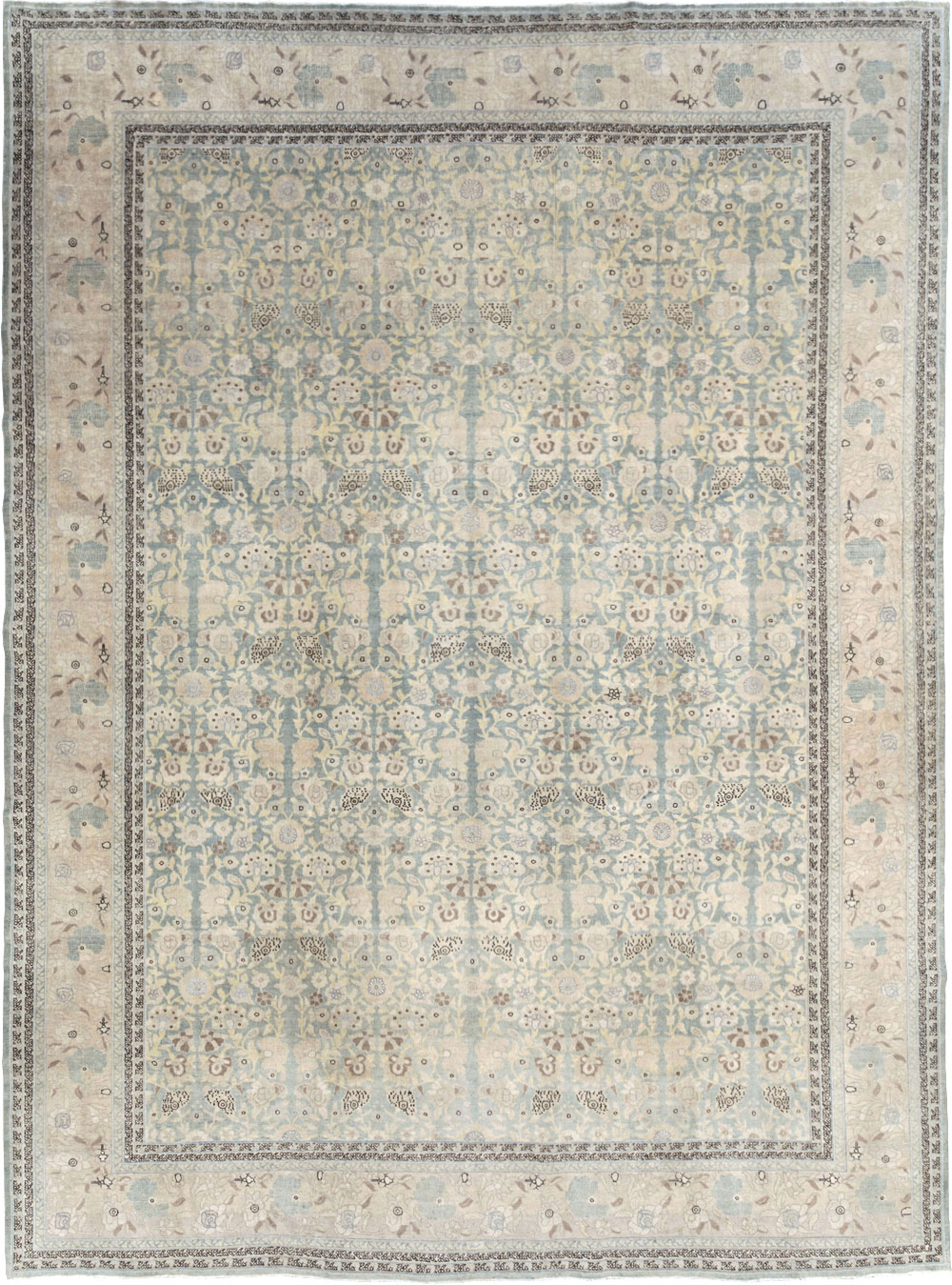 Antique Persian Tabriz Large Room Size Carpet, No.22760 - Galerie Shabab