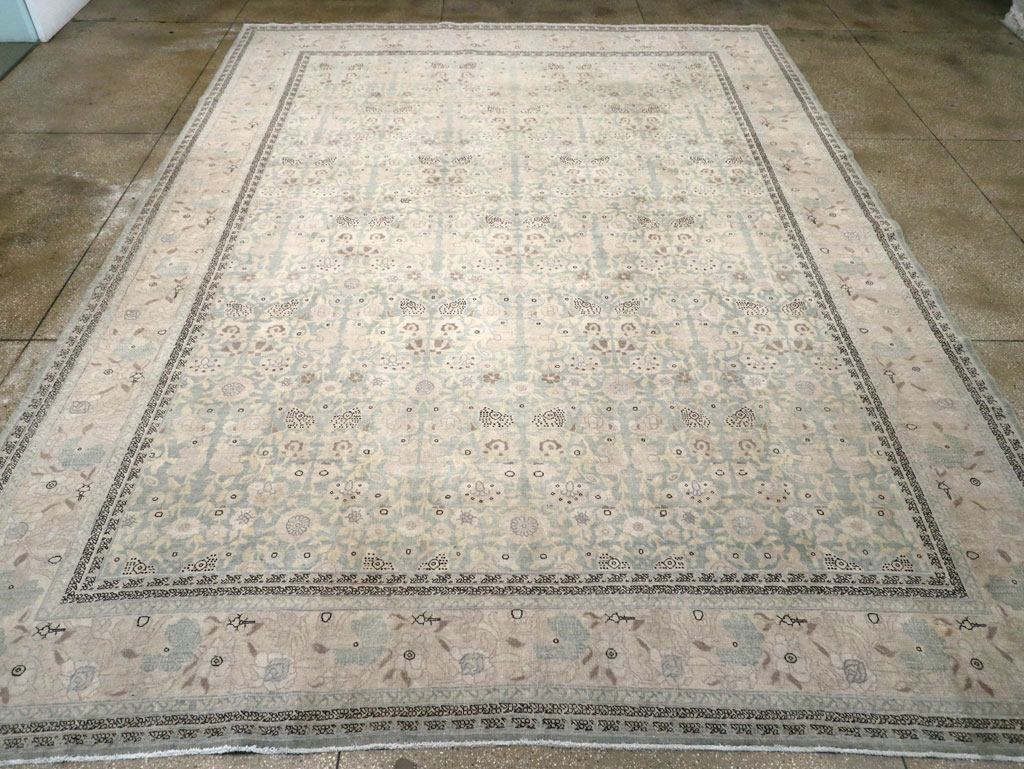 Antique Persian Tabriz Large Room Size Carpet, No.22760 - Galerie Shabab