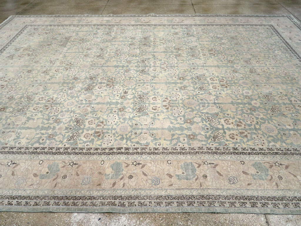 Antique Persian Tabriz Large Room Size Carpet, No.22760 - Galerie Shabab