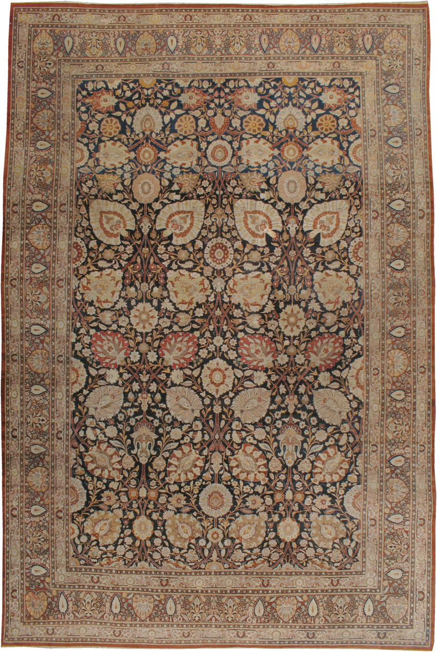 Antique Persian Tabriz Hagi Jalili Carpet, No.22765 - Galerie Shabab