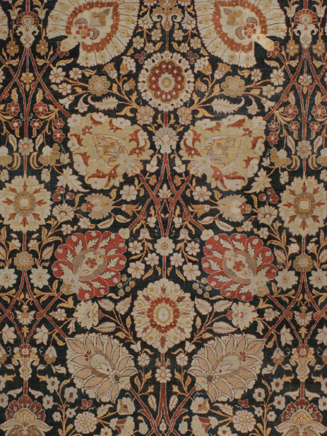 Antique Persian Tabriz Hagi Jalili Carpet, No.22765 - Galerie Shabab