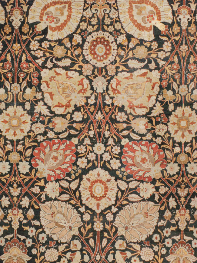 Antique Persian Tabriz Hagi Jalili Carpet, No.22765 - Galerie Shabab