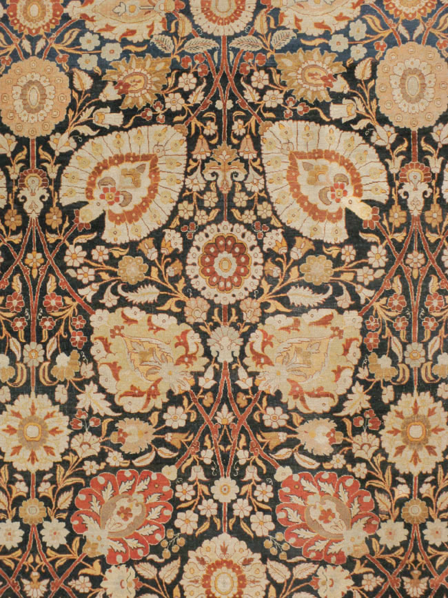 Antique Persian Tabriz Hagi Jalili Carpet, No.22765 - Galerie Shabab