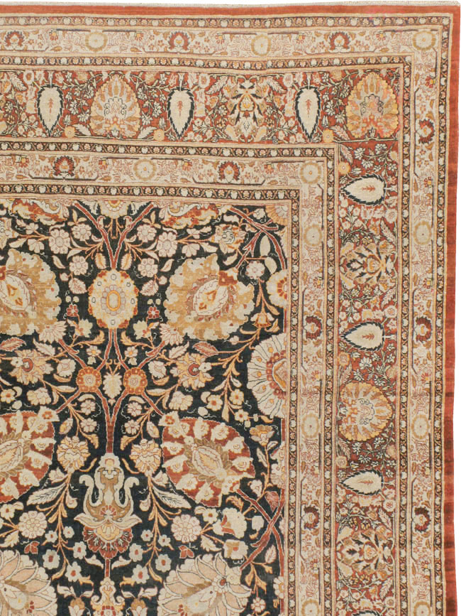 Antique Persian Tabriz Hagi Jalili Carpet, No.22765 - Galerie Shabab