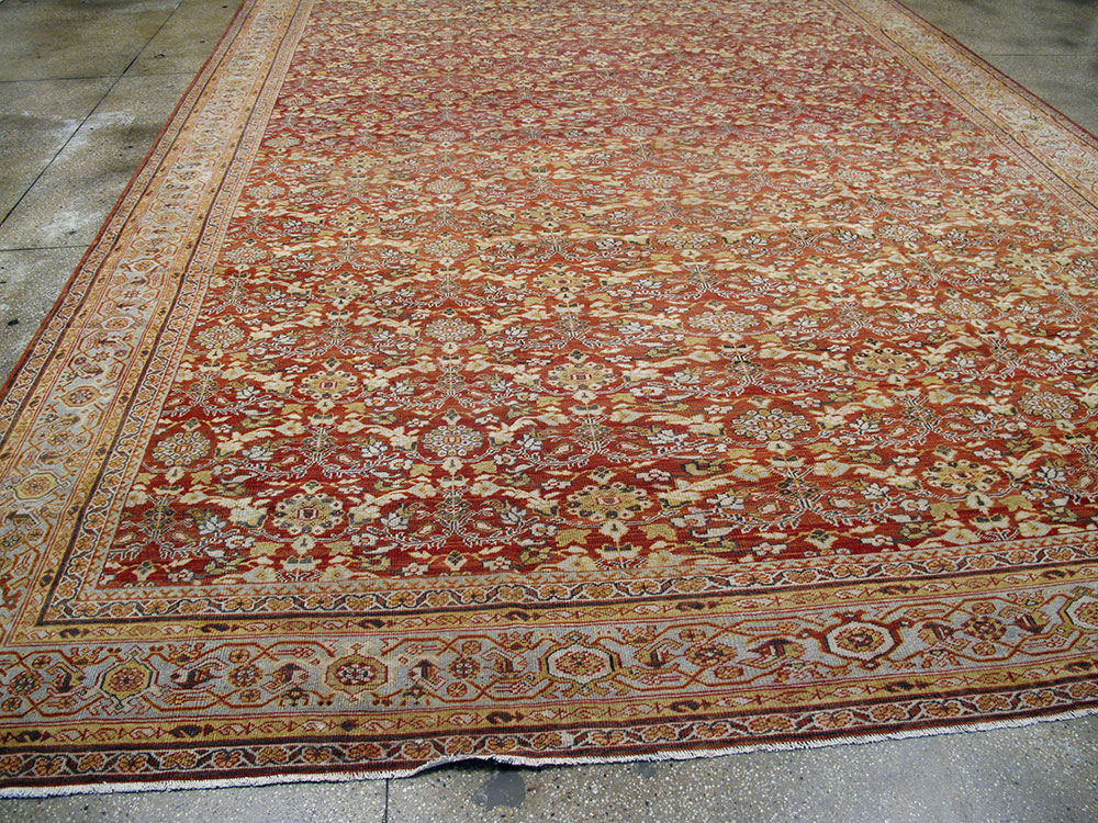 Antiuqe Persian Mahal Carpet, No.22794 - Galerie Shabab