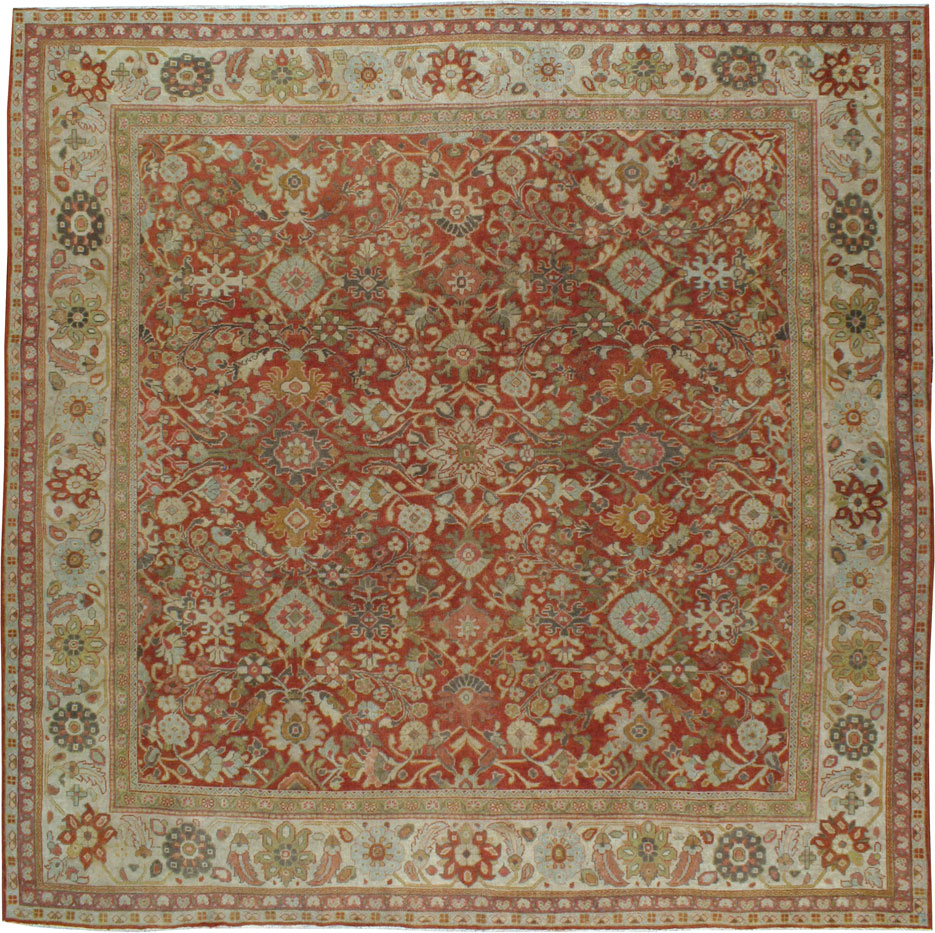 Antique Mahal Square Carpet, No.22797 - Galerie Shabab