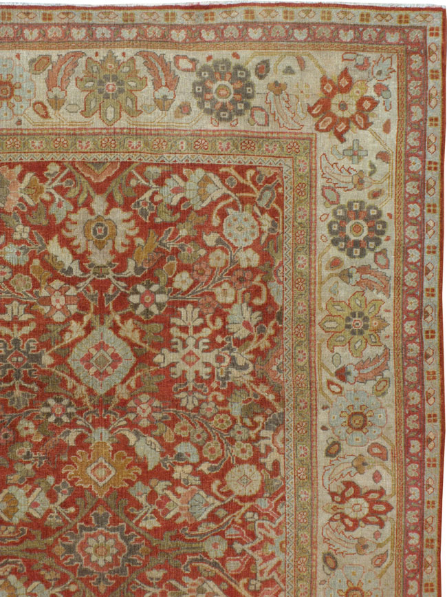 Antique Mahal Square Carpet, No.22797 - Galerie Shabab