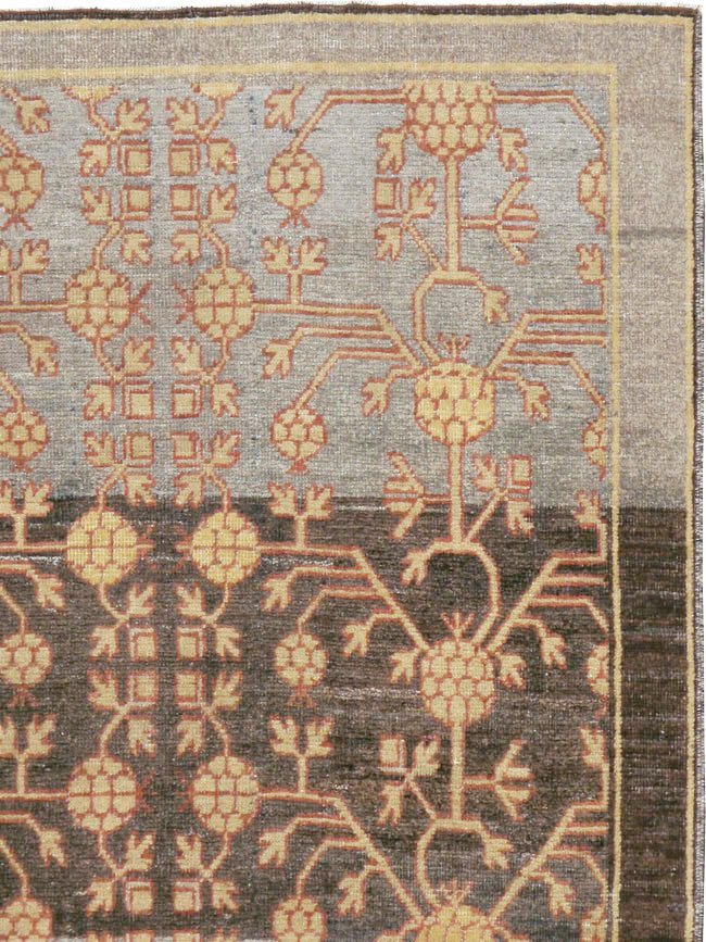 Vintage East Turkestan Khotan Rug, No.22798 - Galerie Shabab