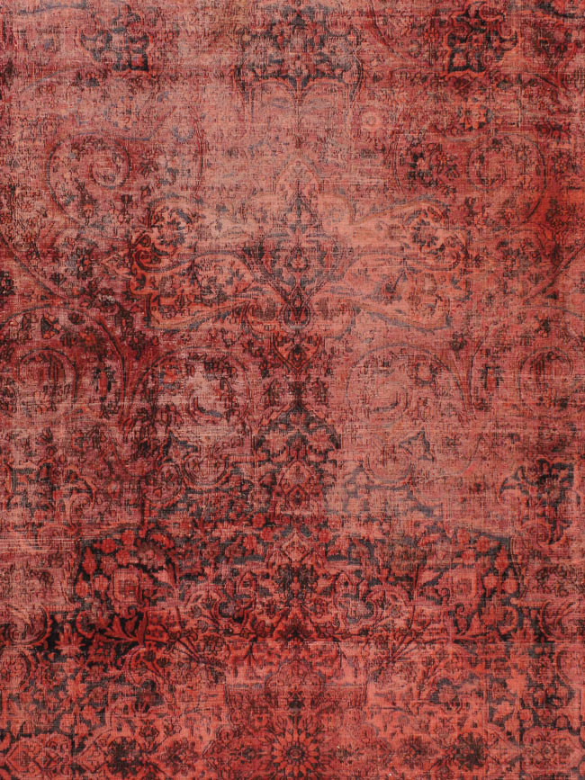 Antique Persian Mashad Over-Dye Carpet, No.22802 - Galerie Shabab