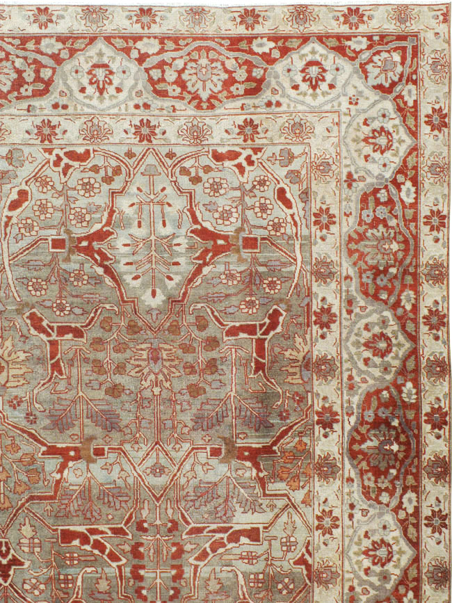 Antique Persian Tabriz Carpet, No.22807 - Galerie Shabab