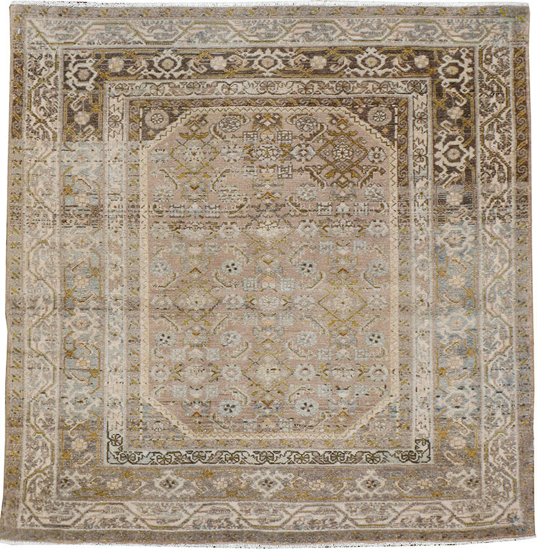 Vintage Malayer Square Rug, No.22810 - Galerie Shabab