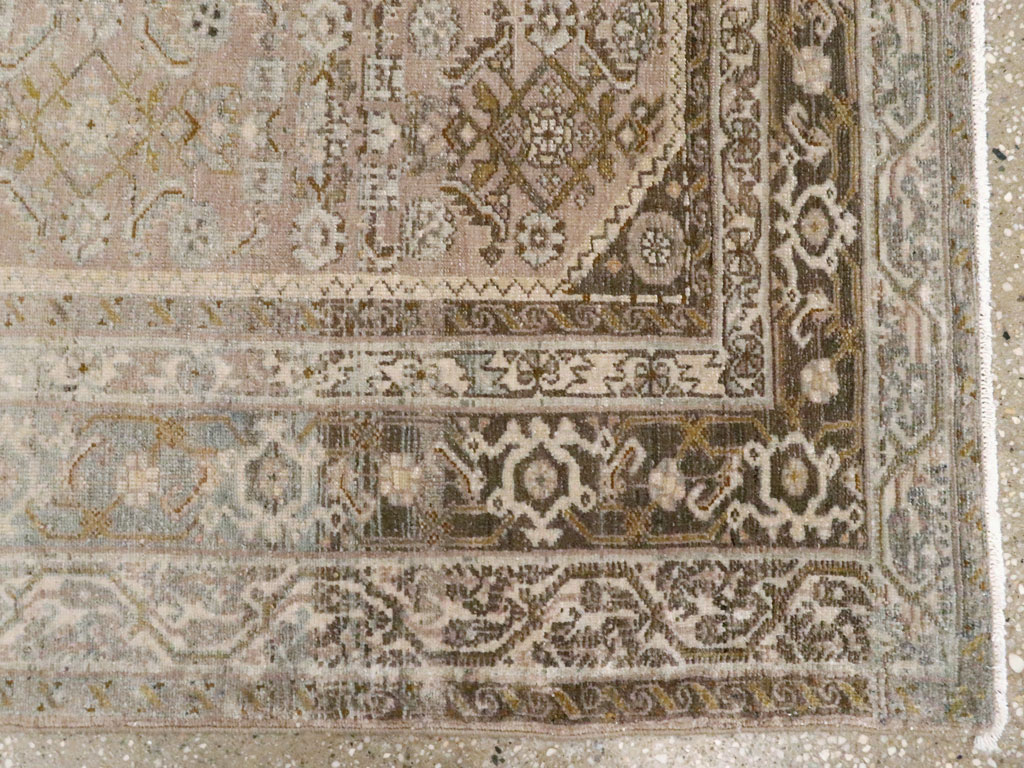 Vintage Malayer Square Rug, No.22810 - Galerie Shabab