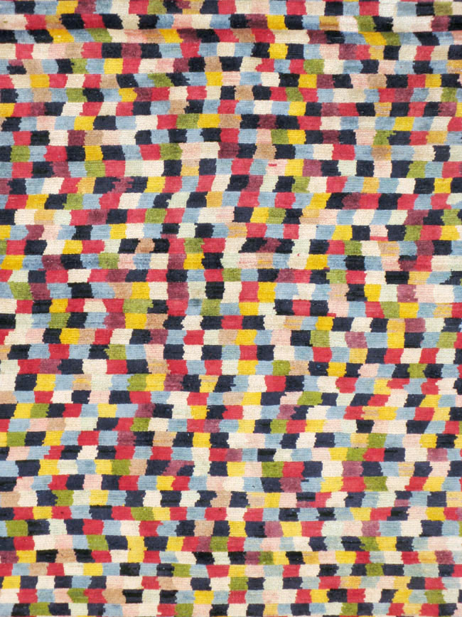 Vintage Persian Kashan Modernist Carpet, No.22839 - Galerie Shabab