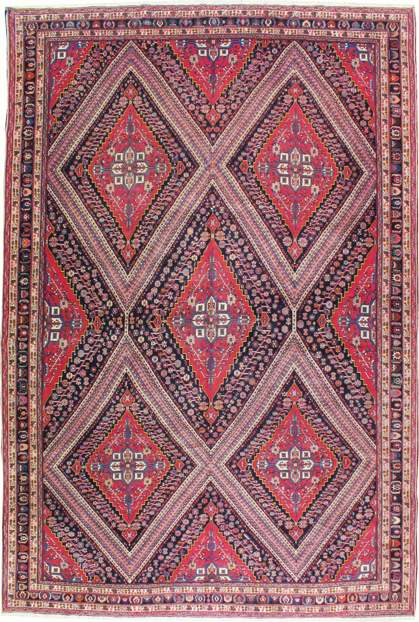 Vintage Persian Afshar Carpet, No.22844 - Galerie Shabab