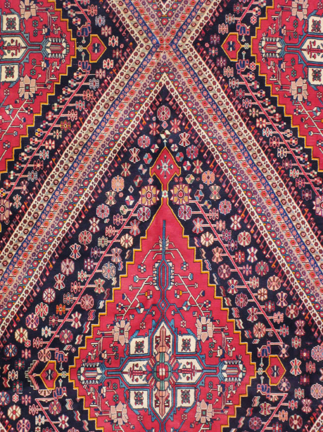 Vintage Persian Afshar Carpet, No.22844 - Galerie Shabab