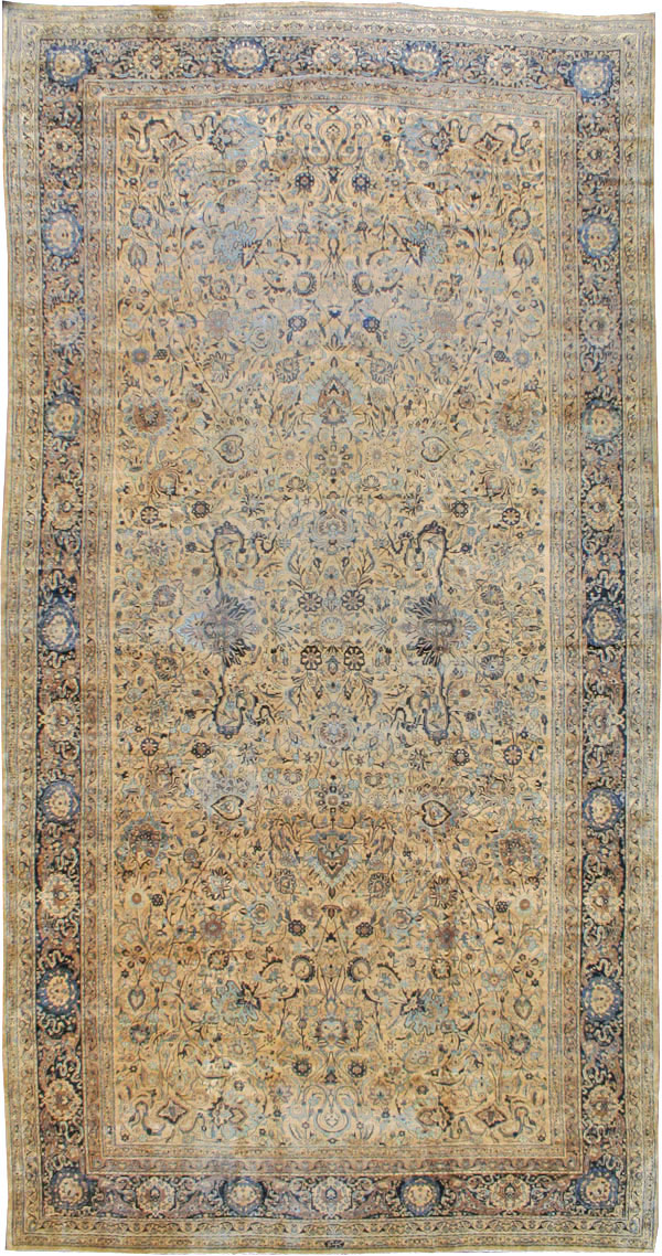 Antique Persian Lavar Kerman Carpet, No.22849 - Galerie Shabab