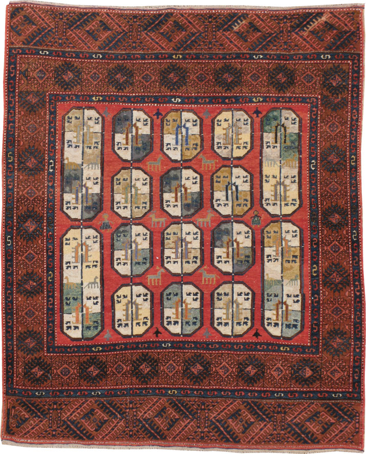 Antique Afshar Rug, No.22860 - Galerie Shabab