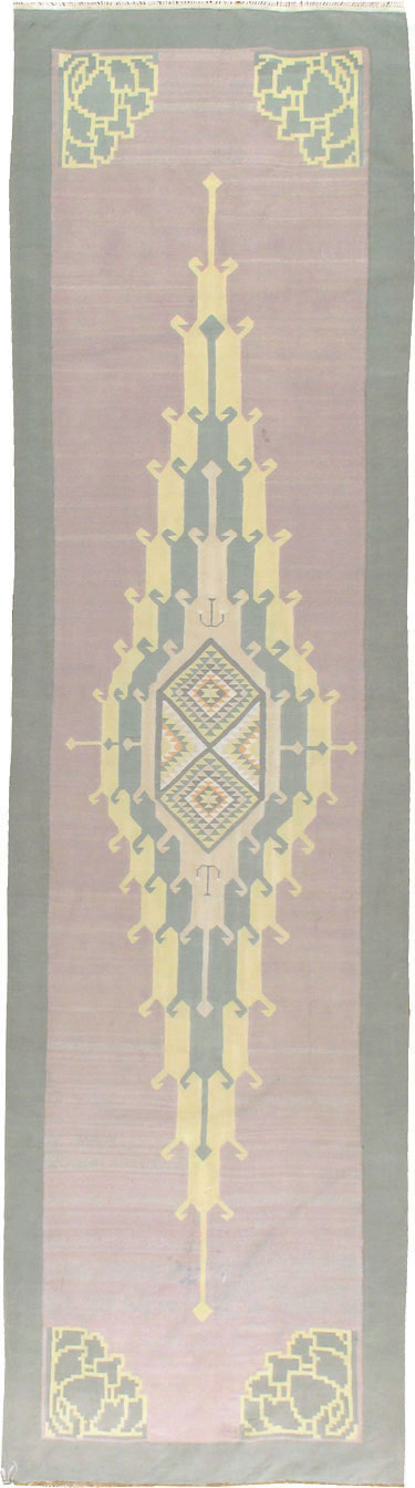 Vintage Indian Dhurrie Runner, No.22866 - Galerie Shabab