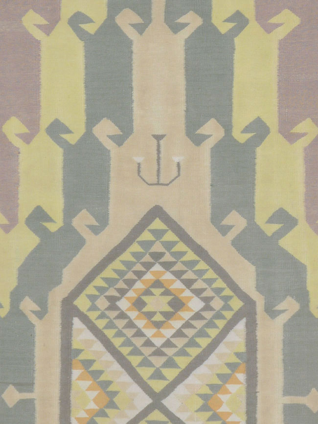 Vintage Indian Dhurrie Runner, No.22866 - Galerie Shabab