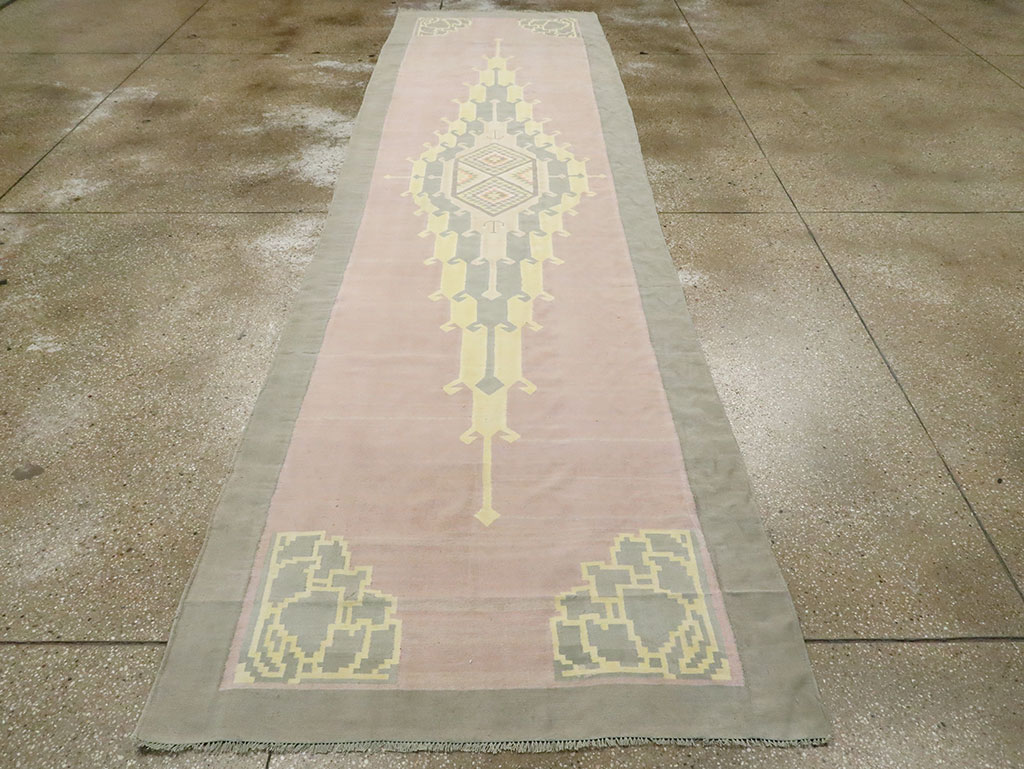 Vintage Indian Dhurrie Runner, No.22866 - Galerie Shabab