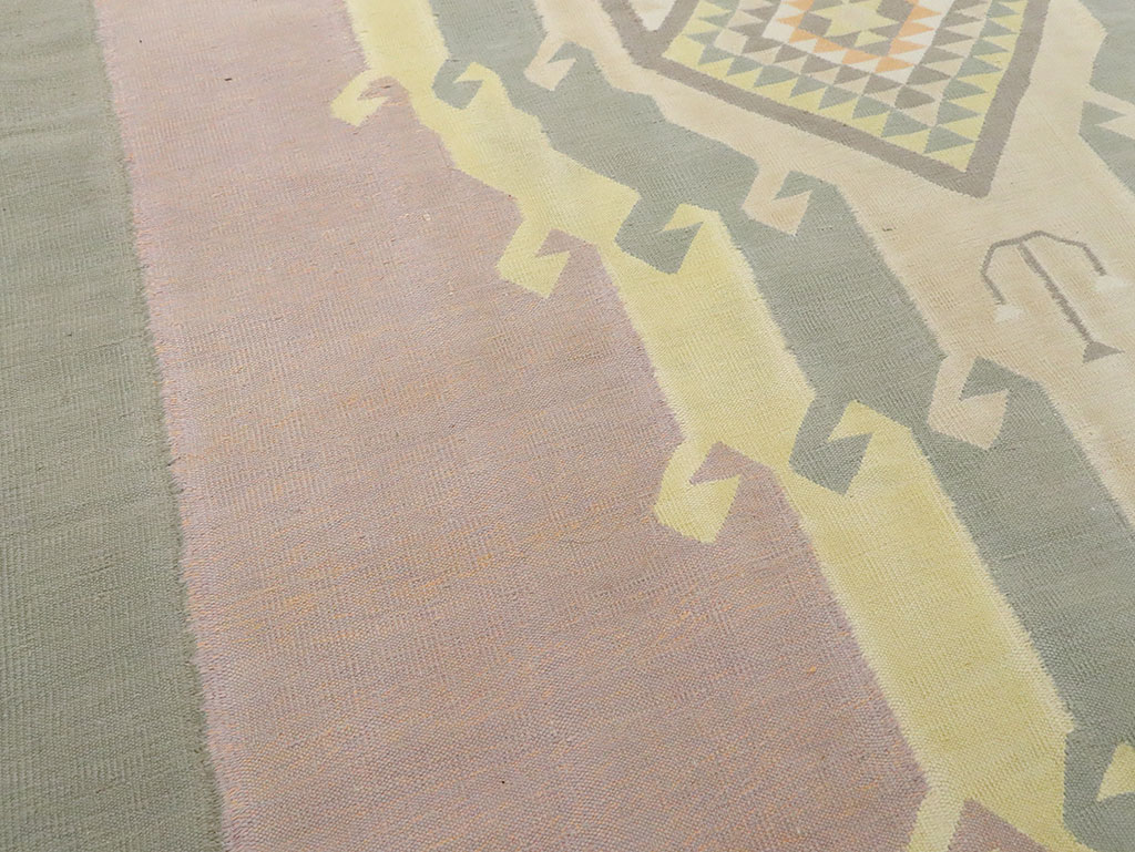 Vintage Indian Dhurrie Runner, No.22866 - Galerie Shabab