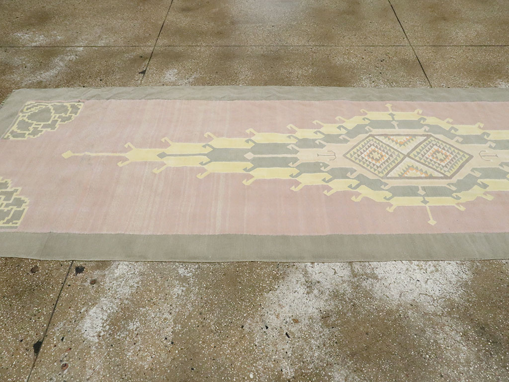 Vintage Indian Dhurrie Runner, No.22866 - Galerie Shabab