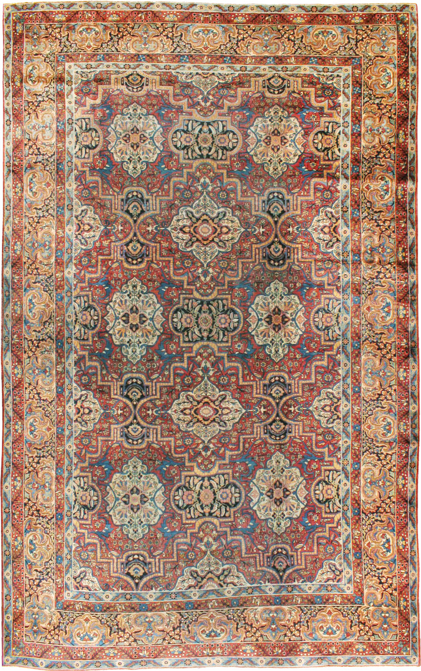 Antique Persian Lavar Kerman Carpet, No.22867 - Galerie Shabab