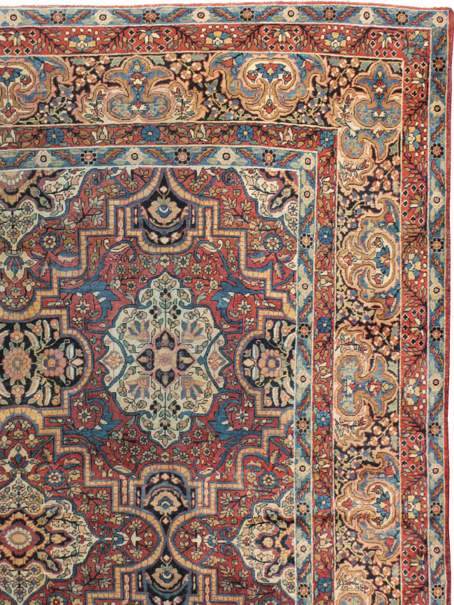 Antique Persian Lavar Kerman Carpet, No.22867 - Galerie Shabab