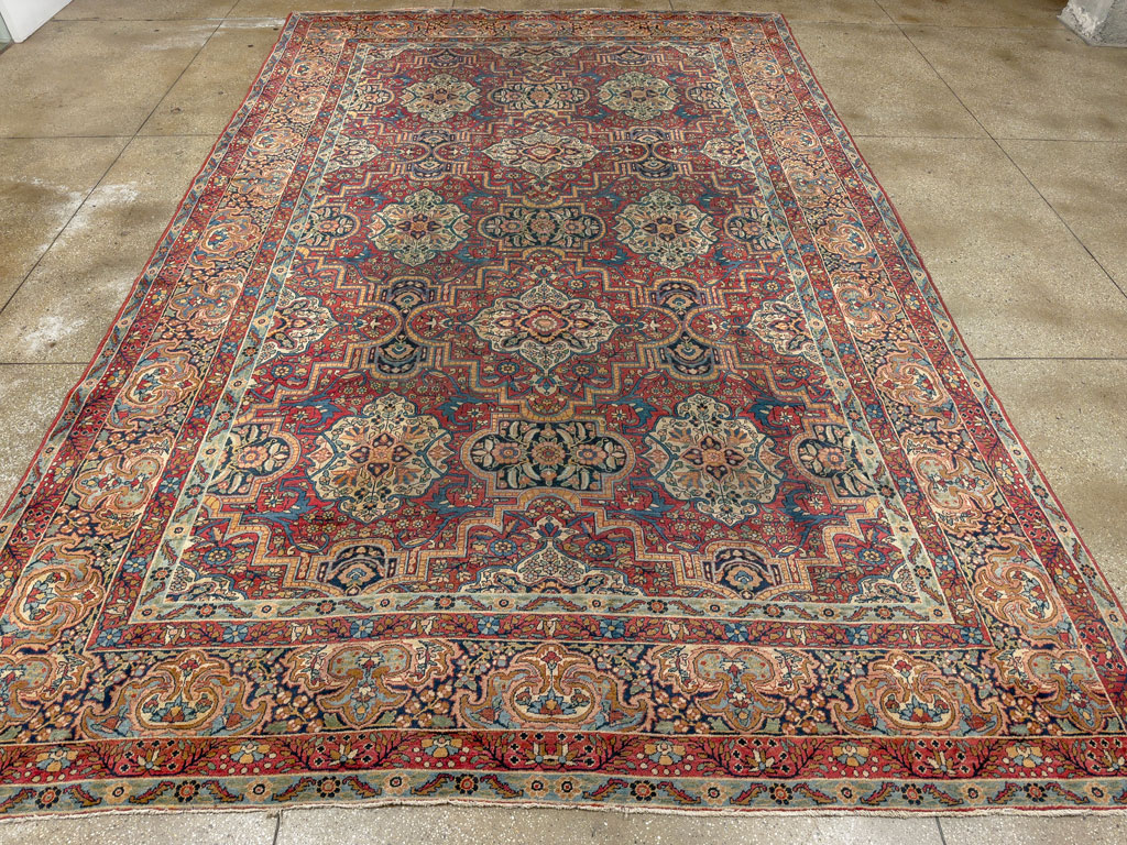 Antique Persian Lavar Kerman Carpet, No.22867 - Galerie Shabab