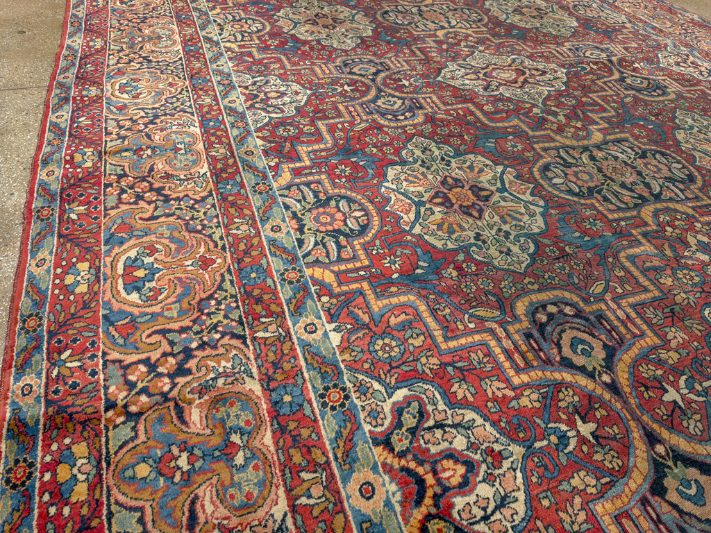 Antique Persian Lavar Kerman Carpet, No.22867 - Galerie Shabab
