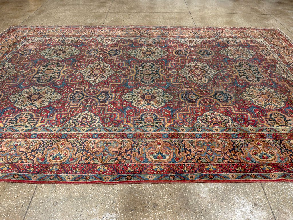 Antique Persian Lavar Kerman Carpet, No.22867 - Galerie Shabab