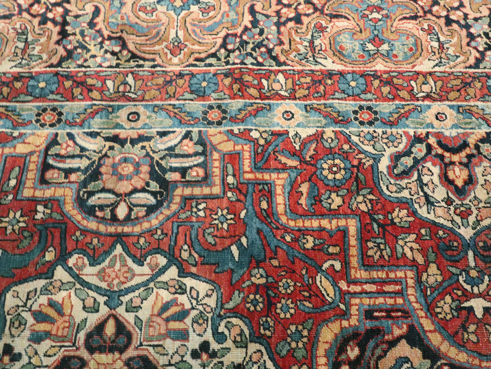 Antique Persian Lavar Kerman Carpet, No.22867 - Galerie Shabab