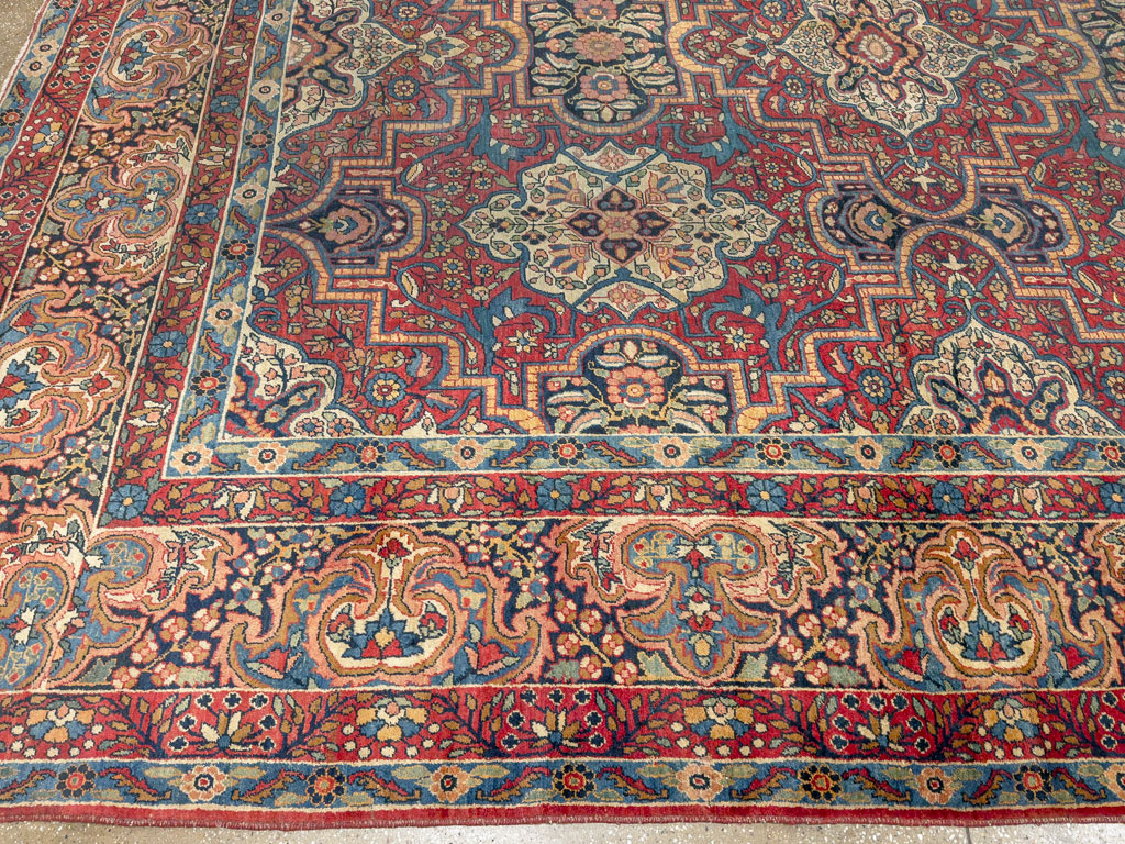 Antique Persian Lavar Kerman Carpet, No.22867 - Galerie Shabab