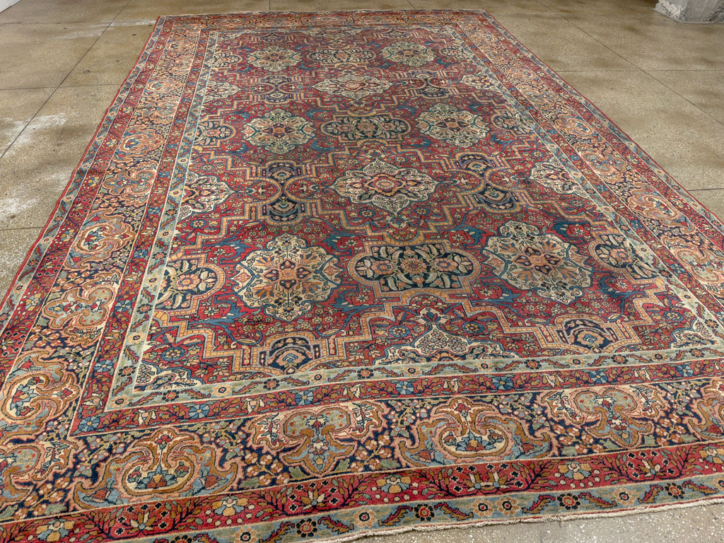 Antique Persian Lavar Kerman Carpet, No.22867 - Galerie Shabab