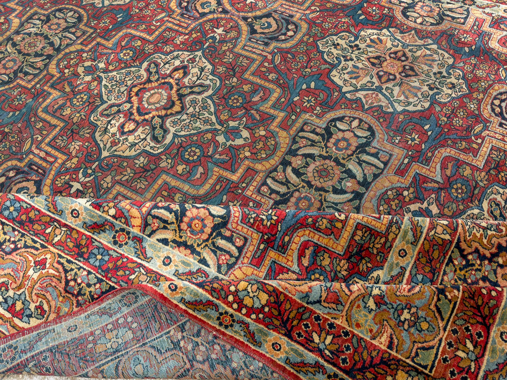 Antique Persian Lavar Kerman Carpet, No.22867 - Galerie Shabab