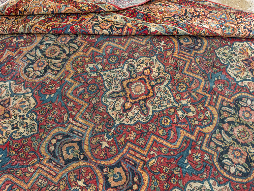 Antique Persian Lavar Kerman Carpet, No.22867 - Galerie Shabab