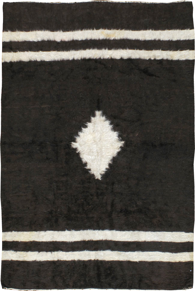 Vintage Turkish Mohair Accent Rug, No.22877 - Galerie Shabab