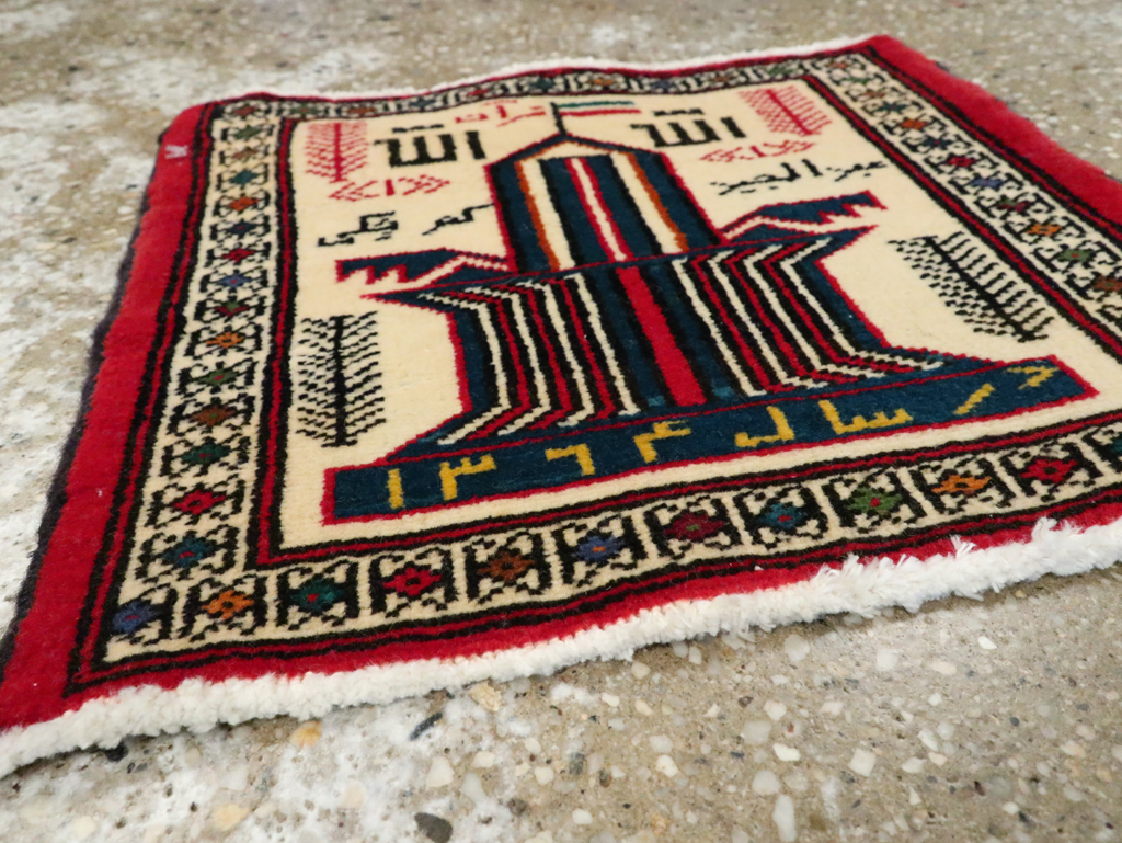 Vintage Persian Pictorial Baluch Rug (Pair: 1 of 2), No.22882 - Galerie Shabab