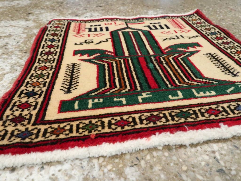 Vintage Persian Pictorial Baluch Rug (Pair: 2 of 2), No.22883 - Galerie Shabab