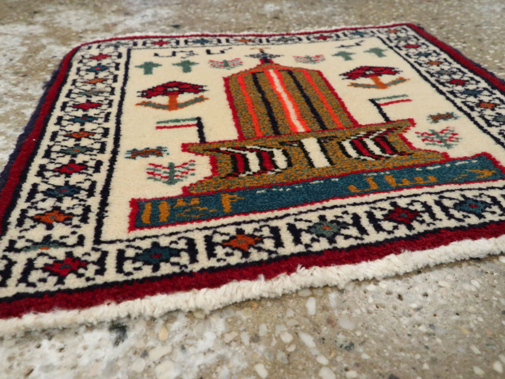 Vintage Baluch Pictorial Rug, No.22884 - Galerie Shabab