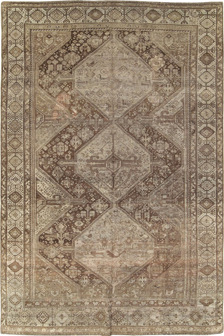 Vintage Persian Shiraz Carpet, No.22895 - Galerie Shabab