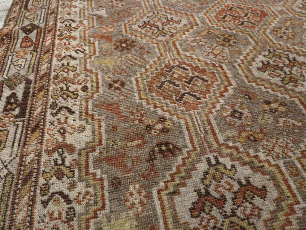 Antique Persian Shiraz Square Rug, No.22898 - Galerie Shabab