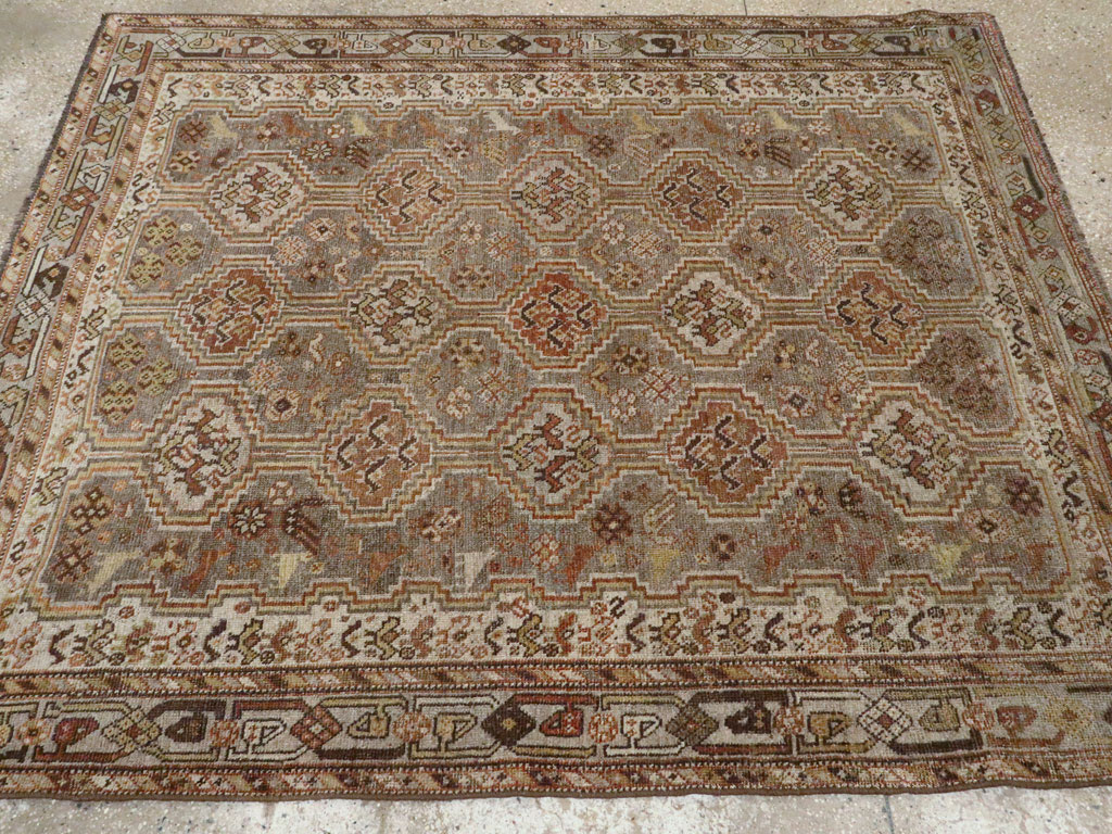 Antique Persian Shiraz Square Rug, No.22898 - Galerie Shabab