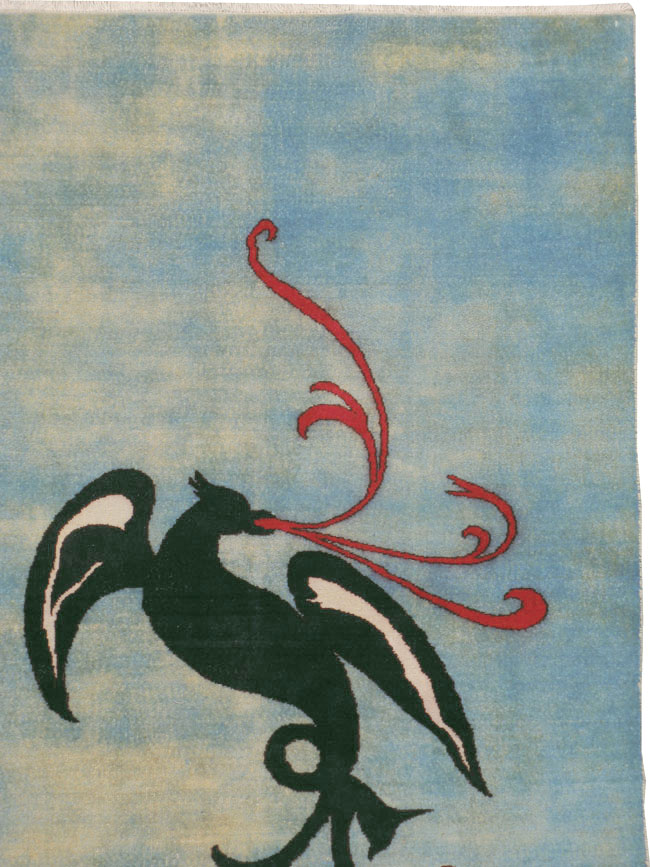 Vintage Persian Modernist Art-Deco Carpet, No.22909 - Galerie Shabab