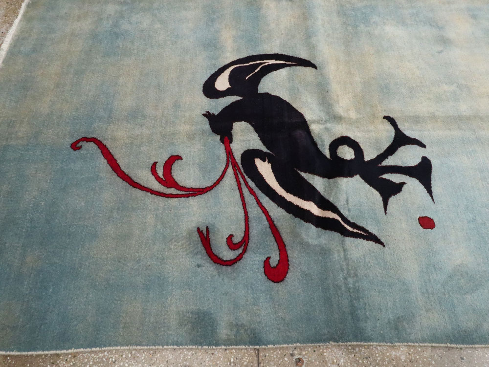 Vintage Persian Modernist Art-Deco Carpet, No.22909 - Galerie Shabab
