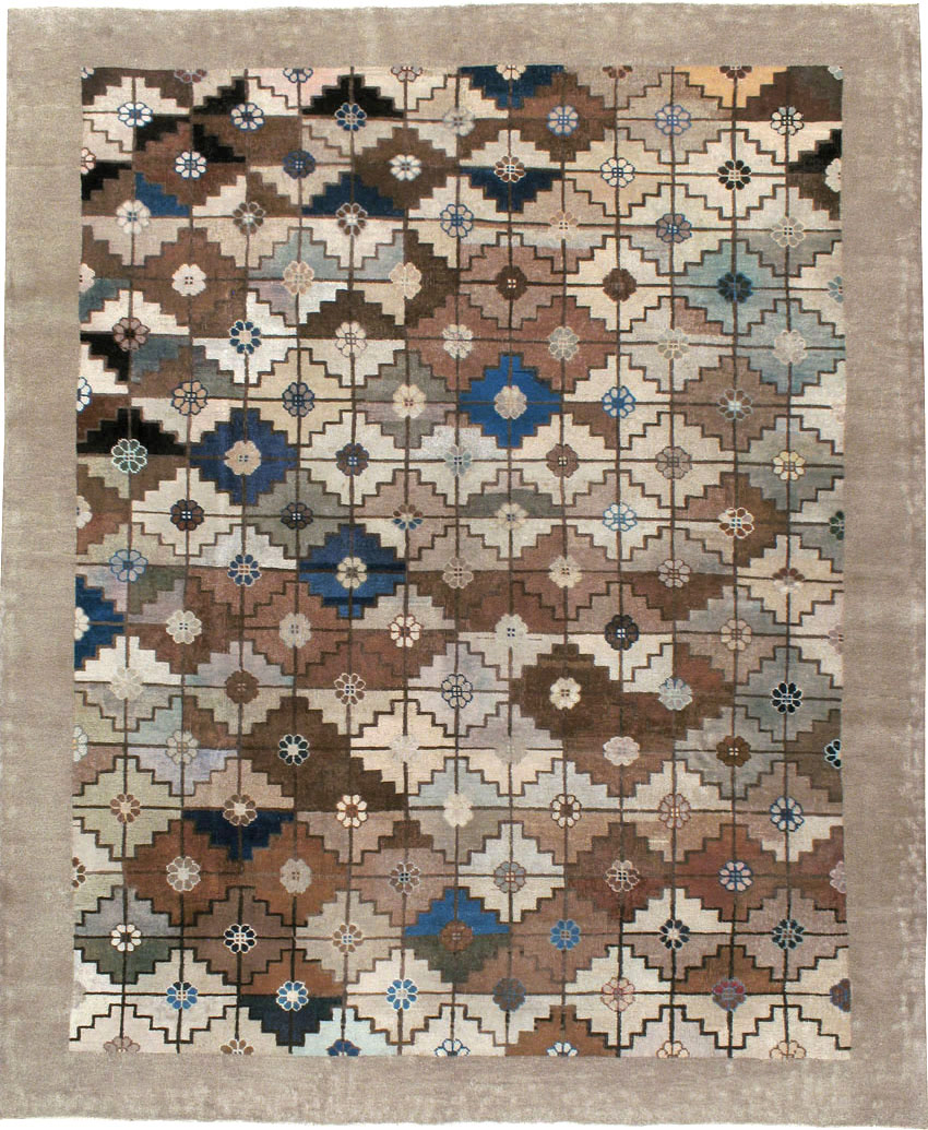 Antique Chinese Mongolian Carpet, No.22910 - Galerie Shabab