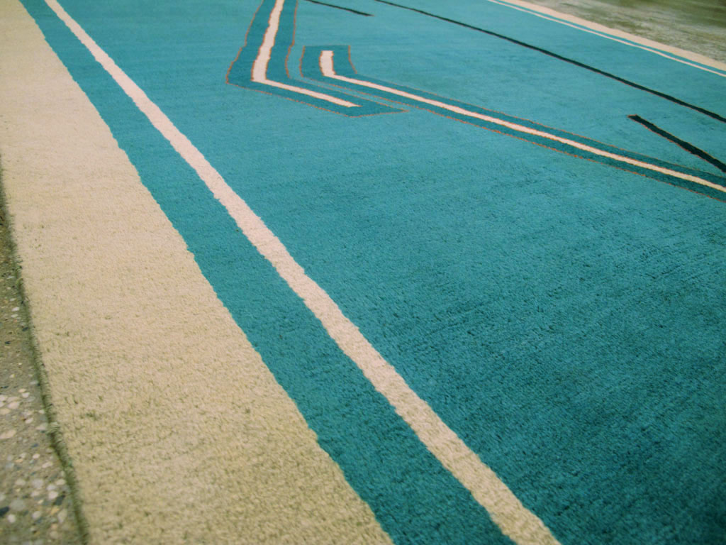 Vintage Persian Mashad Art Deco Carpet, No.22912 - Galerie Shabab